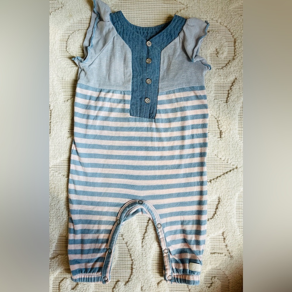 Girls Romper Stripe Size 3/6 months